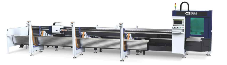 Fiber Laser pipe cutting Machine with two chuck and 0 tailing length